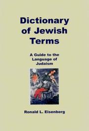 Cover of: Dictionary of Jewish Terms: A Guide to the Language of Judaism