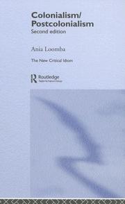 Cover of: Colonialism/Postcolonialism (The New Critical Idiom) by Ania Loomba, Ania Loomba