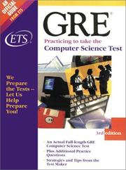 Cover of: GRE: Practicing to Take the Computer Science Test