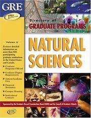 Cover of: Directory of Graduate Programs in Natural Sciences (Directory of Graduate Programs: Vol. A: Natural Sciences)