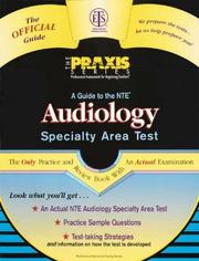 Cover of: A Guide to the NTE Audiology Specialty Area Test (Praxis Study Guides)