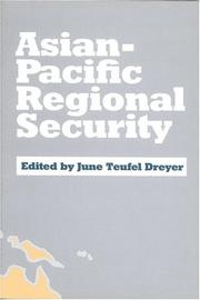 Cover of: Asian Pacific Regional Security