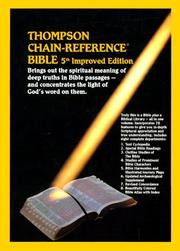 Cover of: Thompson Chain-Reference Study Bible-KJV