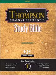 Cover of: Thompson Chain-Reference Study Bible (KJV, Red Letter