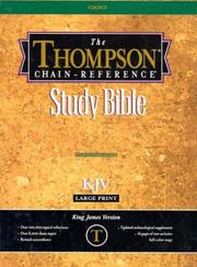 Cover of: Thompson Chain-Reference Study Bible (KJV, Thumb Indexed, Red Letter