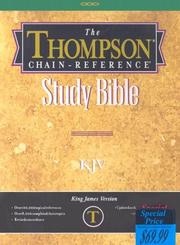 Cover of: Thompson-Chain Reference Study Bible-KJV by Frank Charles Thompson