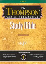 Cover of: Thompson Chain Reference Study Bible-KJV | 