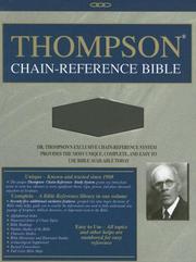 Cover of: Thompson Chain-Reference Bible-KJV