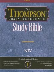 Thompson Chain-Reference Study Bible-NIV by Frank Charles Thompson