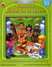 Cover of: Name That Bible Character! by Sharon Thompson