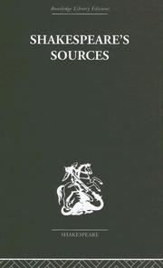 Cover of: Shakespeare's Sources  Comedies and Tragedies