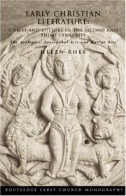 Cover of: Early Christian Literature: Christ and Culture in the Second and Third Centuries (Routledge Early Church Monographs)