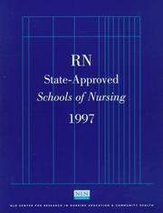 Cover of: State-Approved Schools of Nursing R.N. 1997 (State-Approved Schools of Nursing--Rn)