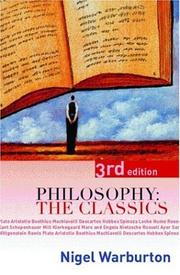 Cover of: Philosophy by Nigel Warburton