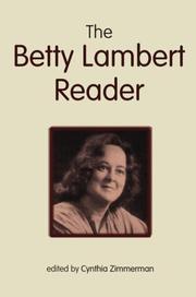 Cover of: The Betty Lambert Reader