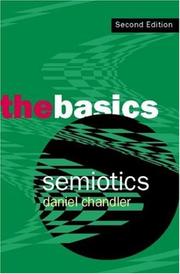 Cover of: Semiotics by Daniel Chandler