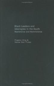 Cover of: Black Leaders and Ideologies in the South  Resistance and Non-Violence