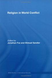 Cover of: RELIGION IN WORLD CONFLICTS