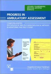 Cover of: Progress in Ambulatory Assessment by 
