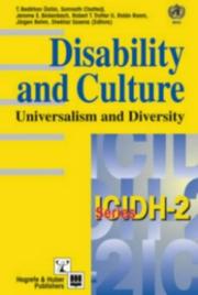 Cover of: Disability and Culture: Universalism and Diversity