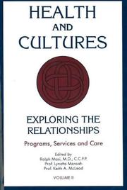 Cover of: Health and Cultures | Ralph Masi
