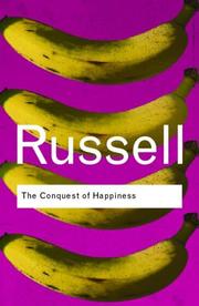 Cover of: The conquest of happiness by Bertrand Russell