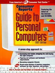 Cover of: Consumer Reports Guide to Personal Computers: 1997 (Digital Buying Guide)