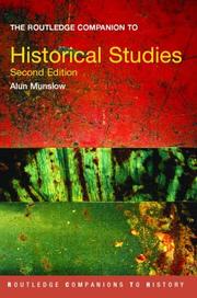 Cover of: The Routledge companion to historical studies by Alun Munslow