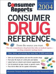 Cover of: Consumer Drug Reference 2004 (Consumer Drug Reference) by Consumer Reports