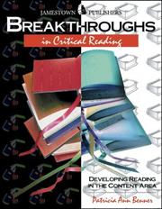 Cover of: Breakthroughs in Critical Reading : Developing Critical Reading Skills