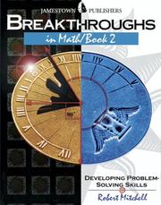 Cover of: Breakthroughs in Math/Book 2 : Developing Problem-Solving Skills