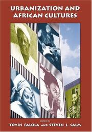 Cover of: Urbanization and African Cultures by 