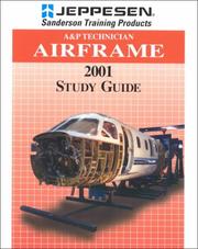 Cover of: A&P Technician Airframe Study Guide/JS312604 by Not Stated