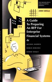 Cover of: A Guide to Preparing an RFP for Enterprise Financial Systems (2000 edition)