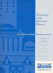 Cover of: Teaching with Historic Places:  A Curriculum Framework for Professional Training and Development