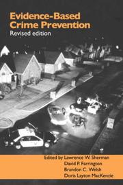 Cover of: Evidence-Based Crime Prevention