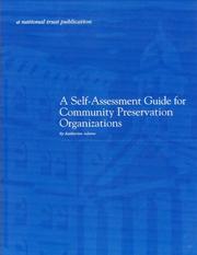 Cover of: Self-Assessment Guide for Community Preservation Organizations by Katherine Adams