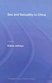 Cover of: Sex and Sexuality in China by Elaine Jeffreys