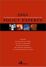 Policy Experts 2003 by John Hilboldt