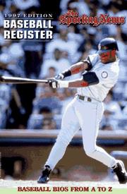 Cover of: The Sporting News Baseball Register 1997 (Baseball Register)