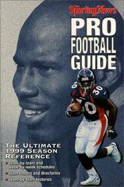 Cover of: The Sporting News Pro Football Guide 1999 (Pro Football Guide)