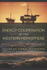 Cover of: Energy Cooperation in the Western Hemisphere (Significant Issues) by 