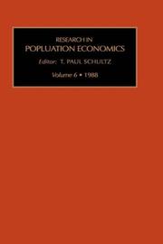 Cover of: Research in Population Economics by T. Paul Schultz, T. Paul Schultz