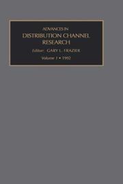 Cover of: Advances in Distribution Channel Research