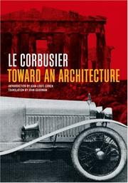 Cover of: Toward an Architecture (Getty Trust Publications, J. Paul Getty Museum) by Le Corbusier