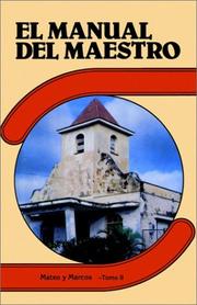 Cover of: Mateo Y Marcos-Tomo II (El Manual del Maestro)