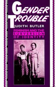 Cover of: Gender Trouble by Judith Butler, Judith Butler