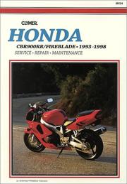 Clymer Honda CBR900RR/Fireblade, 1993-1998 by Intertec Publishing Corporation