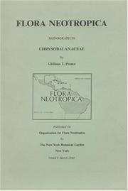 Cover of: Chrysobalanaceae-Supplement (Flora Neotropica Monograph 9S) by Prance, Ghillean T.