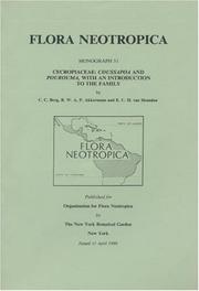 Cover of: Cecropiaceae: Coussapoa and Pourouma, with an Introduction to the Family (Flora Neotropica Monograph No. 51)